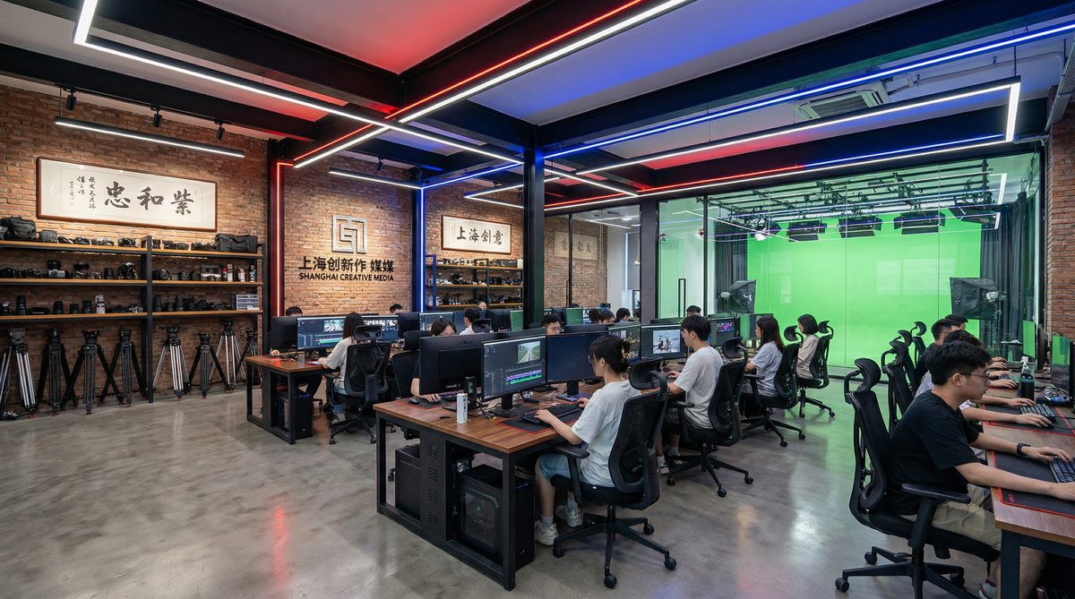 网红主播影视传媒公司办公室